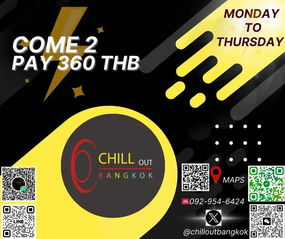 chill out bangkok gay sauna price monday to thursday