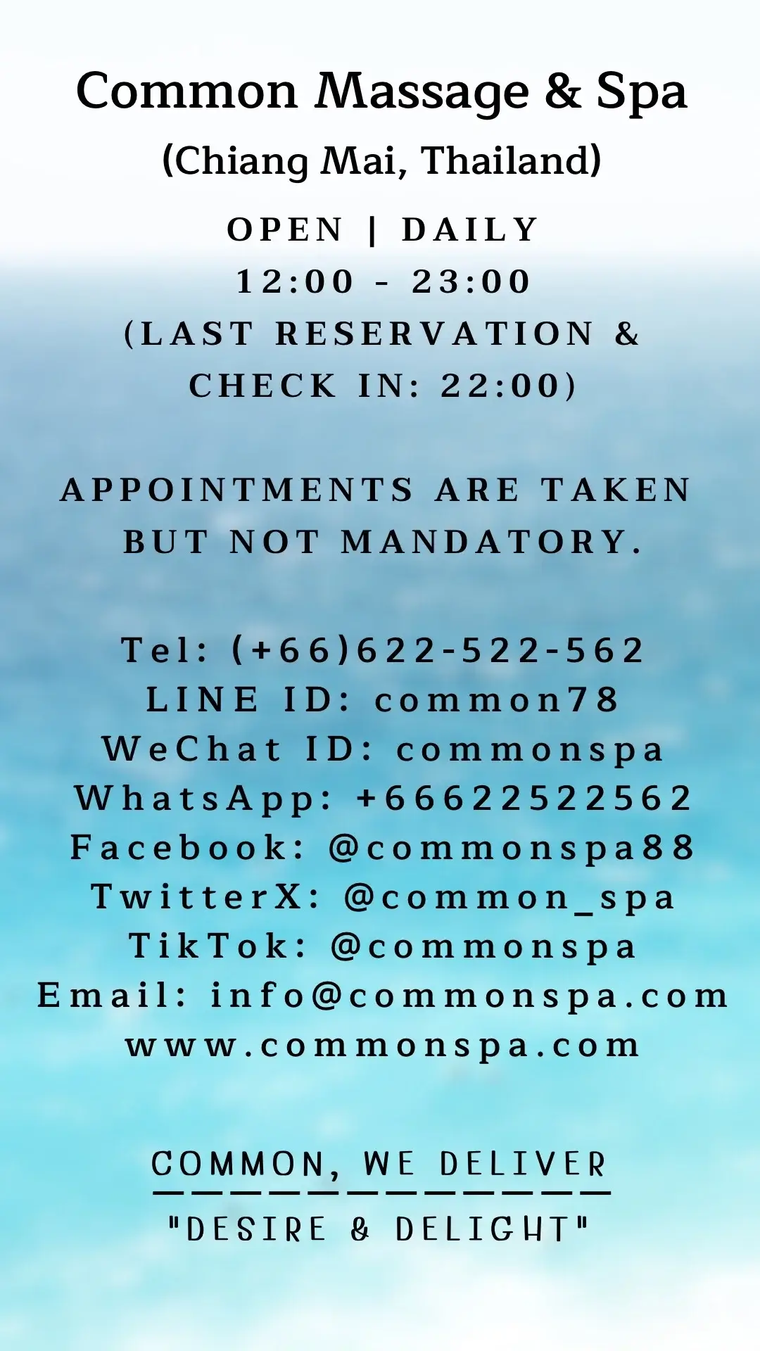 Common Massage Gay Massage Contact information