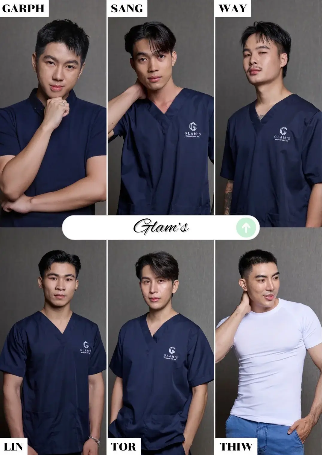 'Boys in 'Glam's Massage