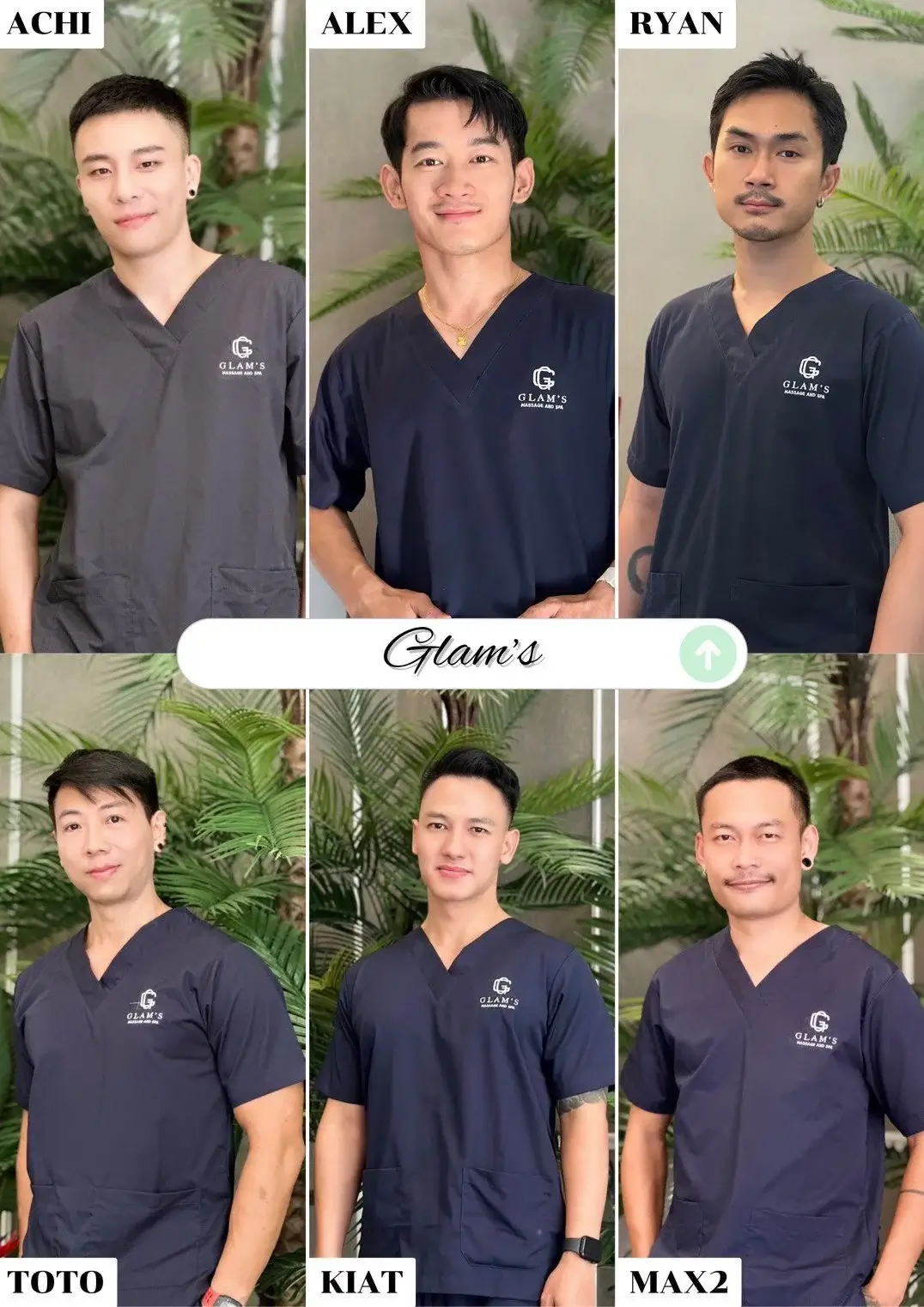 'Boys in 'Glam's Massage