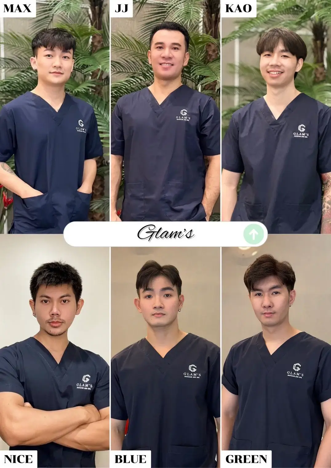 'Boys in 'Glam's Massage