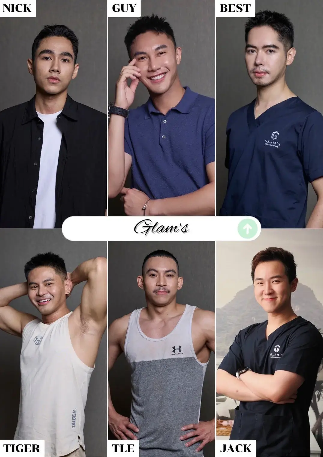 'Boys in 'Glam's Massage