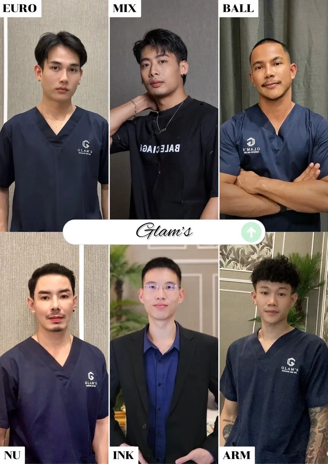 'Boys in 'Glam's Massage